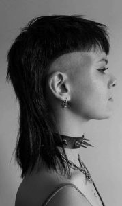 Tiny E CH Plus Drop Earrings - Image 2